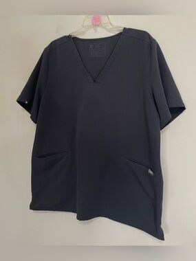 Figs‎ V-Neck Scrub Top in Charcoal~ Size XXL Medical Staff